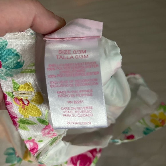 (3/10$) Floral Dress size 0-3M “Nannette Baby” - Picture 5 of 5